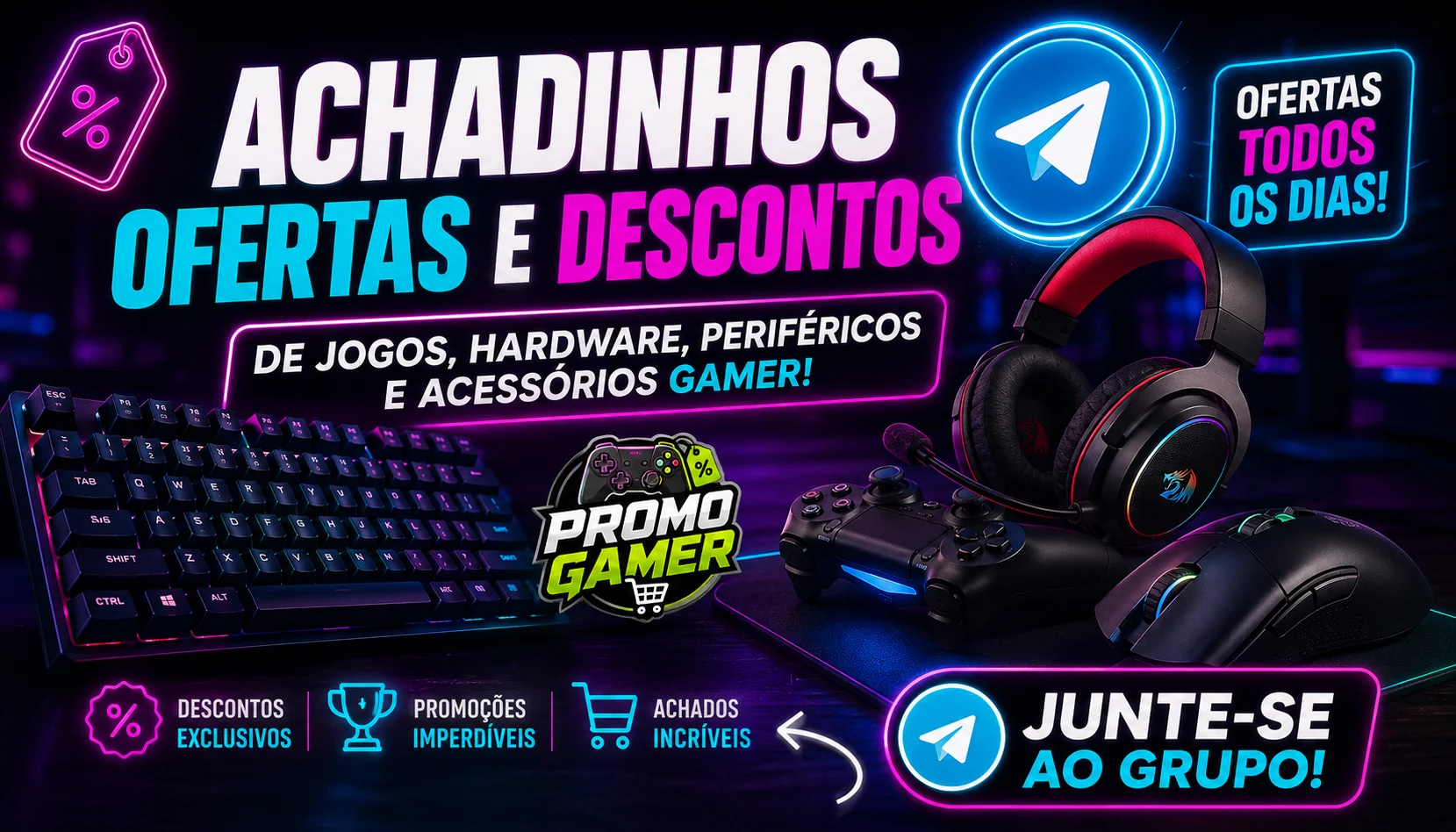 Grupo VIP Telegram - Ofertas Gamer Diárias