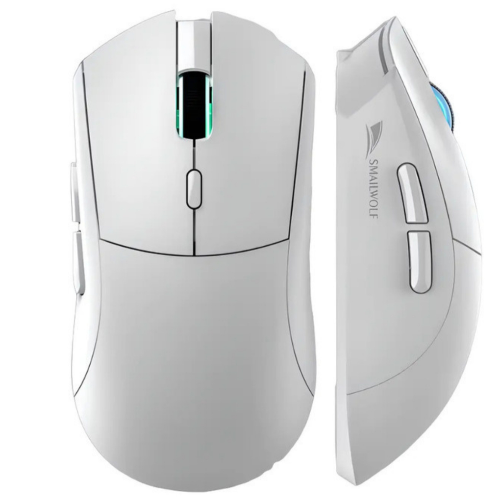 Mouse Sem Fio Smailwolf Branco